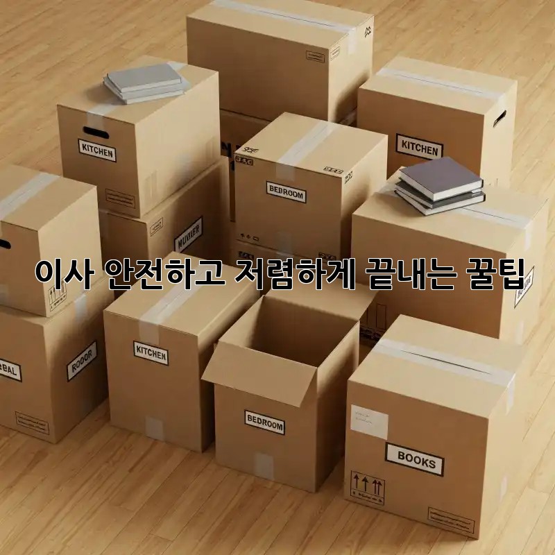 이사 안전하고 저렴하게 끝내는 꿀팁!