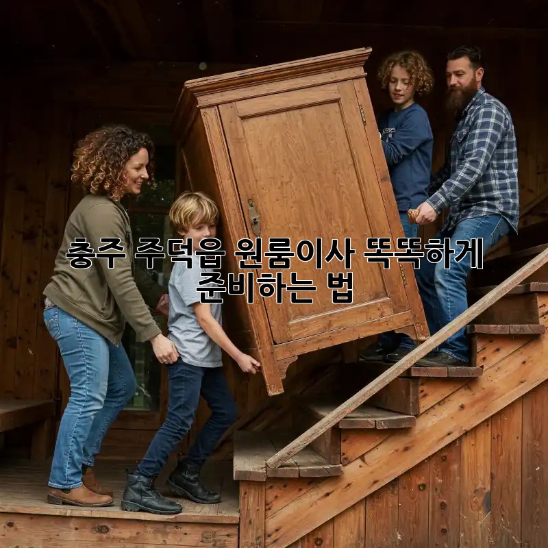 충주 주덕읍 원룸이사🏡 똑똑하게 준비하는 법✨