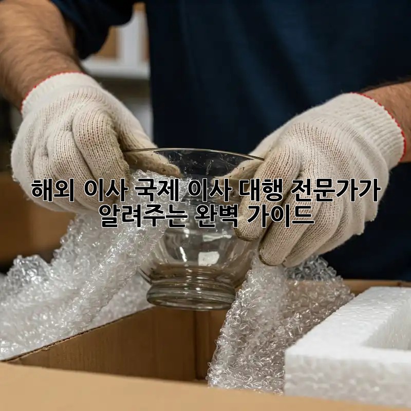 해외 이사, 국제 이사 대행 전문가가 알려주는 완벽 가이드