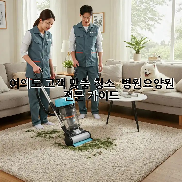 여의도 고객 맞춤 청소 ✨ 병원/요양원 전문 가이드
