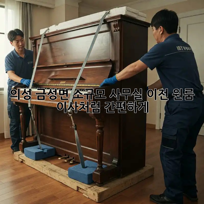 의성 금성면 소규모 사무실 이전, 원룸 이사처럼 간편하게!